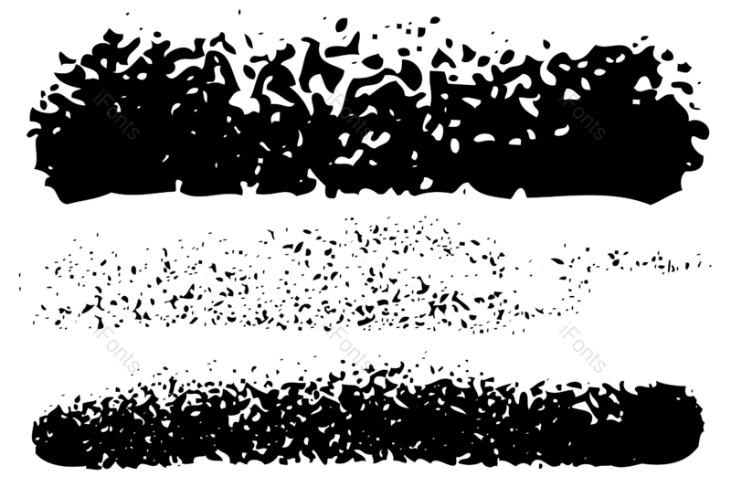 水墨图片,油画笔触元素,墨迹PNG,笔触免抠素材